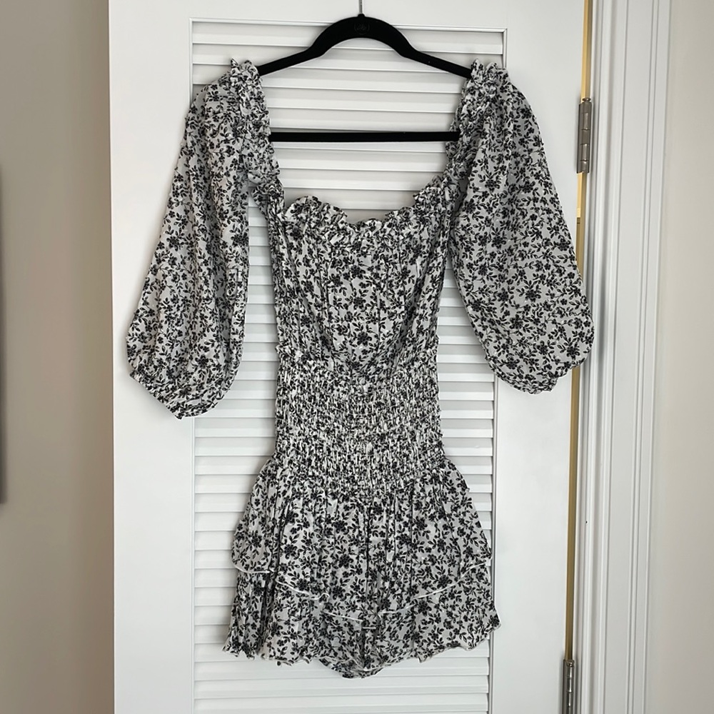 Planet Blue off the shoulder Romper Dress